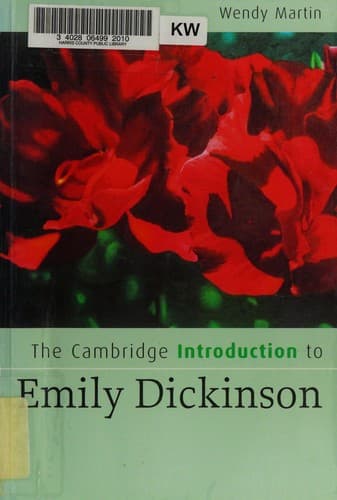Cover of CAMBRIDGE INTRODUCTION TO EMILY DICKINSON.